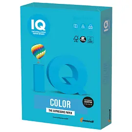 Бумага IQ "Color intensive" А4, 80г/м2, 100л. (светло-синий)