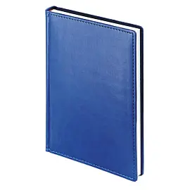 Ежедневник датированный 2024 год Attache Velvet искусственная кожа А5+ 168 листов синий (145x206 мм)