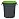 Бак для отходов 60 л пластиковый серый/зеленый