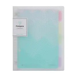 Тетрадь общая Comix Compera Diamond GN А5 50 листов в линейку на кольцах обложка разноцветная