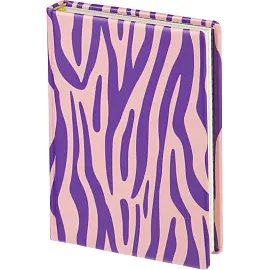 Ежедневник недатированный Attache Selection Zebra искусственная кожа А5 160 листов розовый