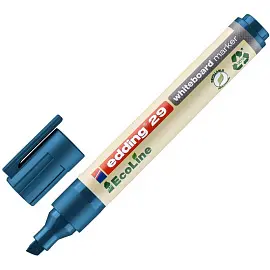 Маркер для белых досок Edding 29/3 Ecoline синий (толщина линии 1-5 мм) скошенный наконечник