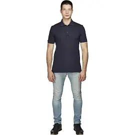 Рубашка Поло короткий рукав темно-синяя (XL)