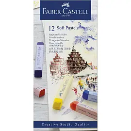 Пастель сухая Faber-Castell Soft pastels прямоугольная 12 цветов