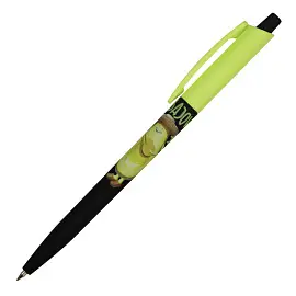 Ручка шариковая автоматическая Bruno Visconti HappyClick Avocado RockStar цвет чернил синий цвет корпуса черный/зеленый (толщина линии 0.38 мм)