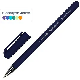 Ручка шариковая неавтоматическая в ассортименте Bruno Visconti SlimWrite Original синяя (толщина линии 0.5 мм) (артикул производителя 20-0006)