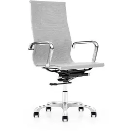 Кресло для руководителя Easy Chair 702 T белое (сетка, металл)