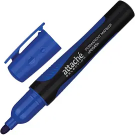 Маркер перманентный Attache Selection Pegas синий (толщина линии 2-5 мм) круглый наконечник