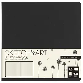 Скетчбук Bruno Visconti Sketch&Artoriginal 145х145 100 листов (черный)