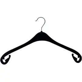 Вешалка-плечики для легкой одежды ПВ-01 черная (размер 48-50, 150 штук в упаковке)