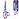Ножницы BRAUBERG "Universal", 190 мм бирюзово-фиолетовые, ассиметричные, ребристые резиновые вставки, 236452 Фото 1