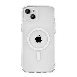 Чехол-накладка uBear Real Mag Case для Apple iPhone 14 Plus прозрачный (CS169TT67RL-I22M)