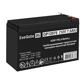 Батарея для ИБП ExeGate GP12075 (12V 7.5Ah 1227W, клеммы F2)(EP234538RUS)