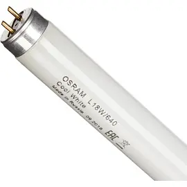 Лампа люминесцентная Osram L18W/640 18 Вт G13 T8 4000 K (25 штук в упаковке, 4008321959652)