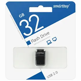 Флеш-диск 32 GB, SMARTBUY Art, USB 2.0, черный, SB32GBAK