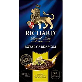 Чай черный Richard Royal Cardamom 25 пакетиков (кардамон, бергамот)