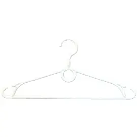 Вешалка-плечики для легкой одежды ПВ-09 белая (размер 44-46, 210 штук в упаковке)