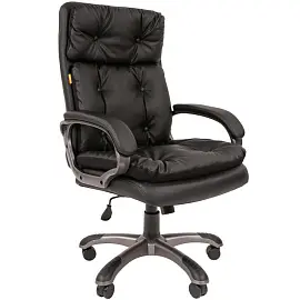 Кресло для руководителя Chairman 442 черное (экокожа, пластик)