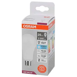 Лампа светодиодная Osram LED Value груша 25Вт E27 6500K 2000Лм 220В 4058075696471