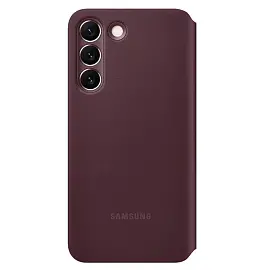 Чехол-книжка Samsung Smart Clear View Cover S22 для Samsung Galaxy S22 бургунди (SAM-EF-ZS901CEEGRU)
