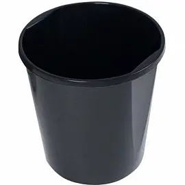 Корзина для мусора 19 л пластик черная (32x32 см)
