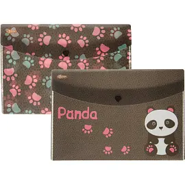 Папка-конверт на кнопке №1 School Panda А5 (2 штуки в упаковке)