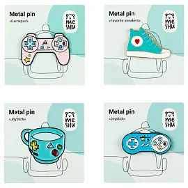 Набор металлических значков MESHU "Gamer