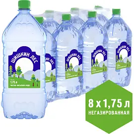 Вода питьевая Шишкин Лес негазированная 1,75 л (8 штук в упаковке)