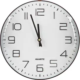 Часы настенные диаметр 30см корпус пластик арт.WX153