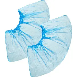 Бахилы одноразовые полиэтиленовые Paramedicum Оптима текстурированные 3.5 г голубые (50 пар в упаковке)