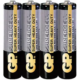 Батарейка GP Supercell AAA (R03) 24S солевая Цена за 1 батарейку