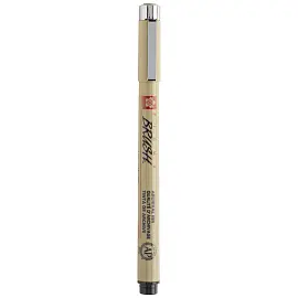 Ручка капиллярная Sakura "Pigma Brush" черная, кистевая