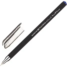 Ручка шариковая неавтоматическая Bruno Visconti PointWrite Black синяя корпус soft touch (толщина линии 0.3 мм)