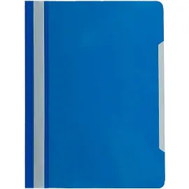Скоросшиватель пластиковый Attache Economy A4 до 100 листов синий (толщина обложки 0.1/0.12 мм, 10 штук в упаковке)