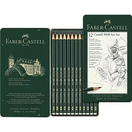 Набор карандашей чернографитных Faber-Castell 12 штук 2H-8B
