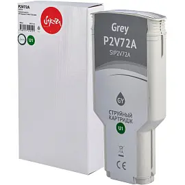 Картридж струйный Sakura P2V72A (№730 Grey) SIP2V72A для HP серый совместимый