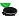 Контейнер-бак мусорный 60 л пластиковый с крышкой черный/зеленый Фото 0
