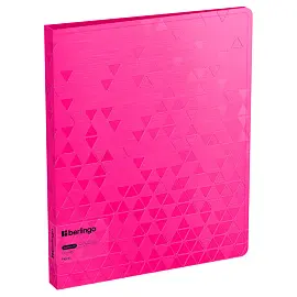 Папка с 60 вкладышами Berlingo "Neon", 30мм, 1000мкм, розовый неон, с внутр. карманом
