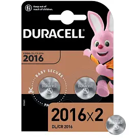 Батарейка CR2016 Duracell Specialty (2 штуки в упаковке)