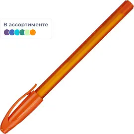 Ручка шариковая неавтоматическая в ассортименте Attache Euphoria синяя корпус soft touch (толщина линии 0.5 мм)