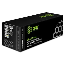 Картридж лазерный Cactus CS-CE278AS для HP черный совместимый