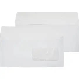 Конверт Attache Economy Е65 белый стрип с правым окном (1000штук в упаковке)