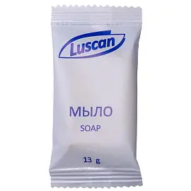 Мыло туалетное Luscan, флоупак 13гр, 100 шт( упаковка)