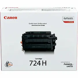 Картридж лазерный Canon 724H 3482B002 черный оригинальный повышенной емкости