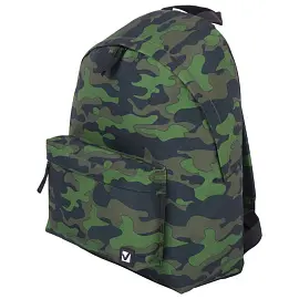 Рюкзак BRAUBERG СИТИ-ФОРМАТ универсальный, "Green camouflage", зеленый, 41х32х14 см, 228860