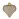 Набор украшений Сердца пластик золотистые (высота 7 см, 6 штук в упаковке) Фото 2