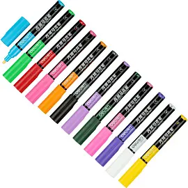 Набор акриловых маркеров Deli S583 12 цветов (толщина линии 2 мм) пулевидный наконечник