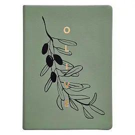 Ежедневник датированный 2024 год Infolio Olive искусственная кожа А5 176 листов зеленый (золотой обрез)