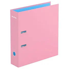 Папка-регистратор Berlingo "Haze", 80мм, матовая ламинированная, розовая