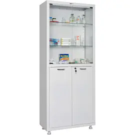 Шкаф медицинский Hilfe MD 2 1670/SG (белый, 700x320x1655/1755 мм)